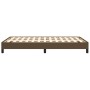 Dark brown fabric bed frame 120x190 cm by vidaXL, Beds and slatted bases - Ref: Foro24-3269608, Price: 109,18 €, Discount: %