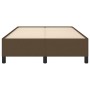 Dark brown fabric bed frame 120x190 cm by vidaXL, Beds and slatted bases - Ref: Foro24-3269634, Price: 115,26 €, Discount: %