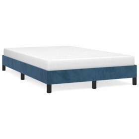 Dunkelblauer Samtbettrahmen 120x190 cm von vidaXL, Betten und Lattenroste - Ref: Foro24-3269629, Preis: 101,75 €, Rabatt: %