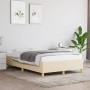 Estructura de cama tela crema 120x190 cm de vidaXL, Camas y somieres - Ref: Foro24-3269643, Precio: 116,52 €, Descuento: %