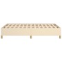 Estructura de cama tela crema 120x190 cm de vidaXL, Camas y somieres - Ref: Foro24-3269643, Precio: 116,52 €, Descuento: %