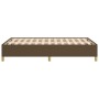 Dark brown fabric bed frame 120x190 cm by vidaXL, Beds and slatted bases - Ref: Foro24-3269641, Price: 116,99 €, Discount: %