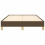 Dark brown fabric bed frame 120x190 cm by vidaXL, Beds and slatted bases - Ref: Foro24-3269615, Price: 96,51 €, Discount: %