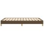 Dark brown fabric bed frame 120x190 cm by vidaXL, Beds and slatted bases - Ref: Foro24-3269615, Price: 96,51 €, Discount: %