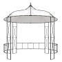 Cenador redondo blanco 300x290 cm de vidaXL, Carpas y cenadores - Ref: Foro24-310030, Precio: 262,21 €, Descuento: %