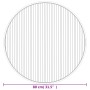 Round bamboo rug light natural color 80 cm by vidaXL, Rugs - Ref: Foro24-376981, Price: 15,42 €, Discount: %