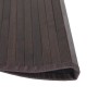 Alfombra redonda bambú marrón oscuro 80 cm de vidaXL, Alfombras - Ref: Foro24-376983, Precio: 15,42 €, Descuento: %