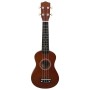 Soprano ukulele set for children with dark wood 21" case by vidaXL, String instruments - Ref: Foro24-70145, Price: 35,21 €, D...