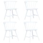 Dining chairs 4 units solid white rubber wood by vidaXL, dining chairs - Ref: Foro24-247366, Price: 337,06 €, Discount: %