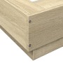 Estructura de cama madera de ingeniería roble Sonoma 90x190 cm de vidaXL, Camas y somieres - Ref: Foro24-3281240, Precio: 128...