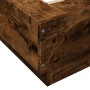 Estructura de cama madera de ingeniería roble humo 75x190 cm de vidaXL, Camas y somieres - Ref: Foro24-3281249, Precio: 118,0...