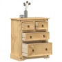 Corona chest of drawers solid pine wood 80x43x91 cm by vidaXL, Storage trunks - Ref: Foro24-4005670, Price: 163,86 €, Discoun...