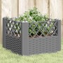 Planter with pegs PP light gray 43.5x43.5x43.5 cm by vidaXL, Pots and planters - Ref: Foro24-368008, Price: 31,25 €, Discount: %