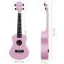 Set de ukelele soprano con funda para niños rosa 23" de vidaXL, Instrumentos de cuerda - Ref: Foro24-70153, Precio: 35,48 €, ...