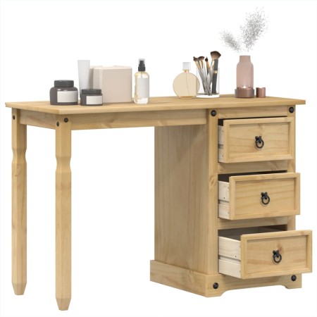 Corona dressing table solid pine wood 110x50x75 cm by vidaXL, Desks - Ref: Foro24-4005685, Price: 133,43 €, Discount: %