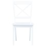 Dining chairs 4 units solid white rubber wood by vidaXL, dining chairs - Ref: Foro24-247357, Price: 271,99 €, Discount: %