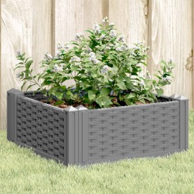 Planter with pegs PP light gray 42.5x42.5x28.5 cm by vidaXL, Pots and planters - Ref: Foro24-368003, Price: 21,99 €, Discount: %