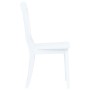 Dining chairs 4 units solid white rubber wood by vidaXL, dining chairs - Ref: Foro24-247357, Price: 271,99 €, Discount: %