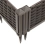 Planter with pegs PP brown 42.5x42.5x28.5 cm by vidaXL, Pots and planters - Ref: Foro24-368001, Price: 21,99 €, Discount: %