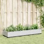 Planter with white PP pegs 125x40x28.5 cm by vidaXL, Pots and planters - Ref: Foro24-368015, Price: 42,40 €, Discount: %