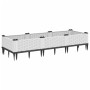 Planter with white PP pegs 125x40x28.5 cm by vidaXL, Pots and planters - Ref: Foro24-368015, Price: 42,40 €, Discount: %