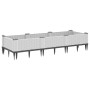 Planter with white PP pegs 125x40x28.5 cm by vidaXL, Pots and planters - Ref: Foro24-368015, Price: 42,40 €, Discount: %