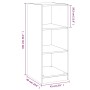 Black engineered wood wardrobe 48x41x102 cm by vidaXL, Dresser Organizers and Bar Hangers - Ref: Foro24-840829, Price: 66,34 ...