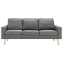 3-Sitzer-Sofa aus hellgrauem Stoff von vidaXL, Sofas - Ref: Foro24-288713, Preis: 383,59 €, Rabatt: %