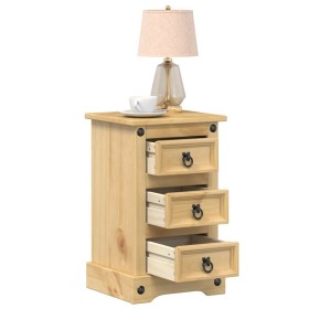 Corona bedside table solid pine wood 35x32.5x58 cm by vidaXL, Nightstands - Ref: Foro24-4005653, Price: 63,50 €, Discount: %