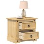 Corona bedside table solid pine wood 53x39x50 cm by vidaXL, Nightstands - Ref: Foro24-4005658, Price: 70,77 €, Discount: %