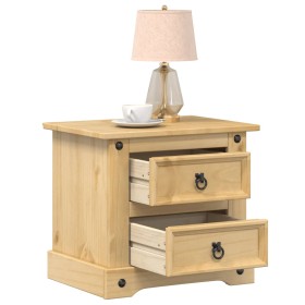 Corona bedside table solid pine wood 53x39x50 cm by vidaXL, Nightstands - Ref: Foro24-4005658, Price: 74,99 €, Discount: %