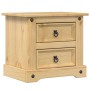 Corona bedside table solid pine wood 53x39x50 cm by vidaXL, Nightstands - Ref: Foro24-4005658, Price: 70,77 €, Discount: %