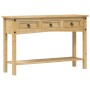 Mesa consola Corona madera maciza de pino 114x34,5x73 cm de vidaXL, Mesas auxiliares - Ref: Foro24-4005666, Precio: 122,20 €,...