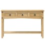 Mesa consola Corona madera maciza de pino 114x34,5x73 cm de vidaXL, Mesas auxiliares - Ref: Foro24-4005666, Precio: 122,20 €,...