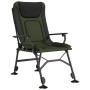 Silla de pesca con reposabrazos plegable verde de vidaXL, Sillas de jardín - Ref: Foro24-4006418, Precio: 131,02 €, Descuento: %