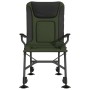 Silla de pesca con reposabrazos plegable verde de vidaXL, Sillas de jardín - Ref: Foro24-4006418, Precio: 131,02 €, Descuento: %