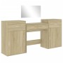 Sonoma Oak Engineered Wood 4-Piece Vanity Set by vidaXL, Bedroom furniture sets - Ref: Foro24-3276527, Price: 241,78 €, Disco...