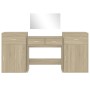 Sonoma Oak Engineered Wood 4-Piece Vanity Set by vidaXL, Bedroom furniture sets - Ref: Foro24-3276527, Price: 241,78 €, Disco...