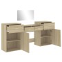 Sonoma Oak Engineered Wood 4-Piece Vanity Set by vidaXL, Bedroom furniture sets - Ref: Foro24-3276527, Price: 241,78 €, Disco...