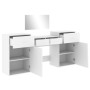 White Engineered Wood 4-Piece Vanity Set by vidaXL, Bedroom furniture sets - Ref: Foro24-3276525, Price: 223,60 €, Discount: %