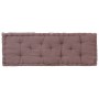 Cojín para palés algodón gris taupe 120x40x7 cm de vidaXL, Cojines para sillas y sofás - Ref: Foro24-48681, Precio: 42,04 €, ...