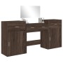 Oak Brown Engineered Wood 4-Piece Vanity Set by vidaXL, Bedroom furniture sets - Ref: Foro24-3276531, Price: 249,48 €, Discou...