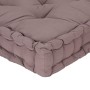 Cojín para palés algodón gris taupe 120x40x7 cm de vidaXL, Cojines para sillas y sofás - Ref: Foro24-48681, Precio: 42,04 €, ...