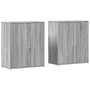 Aparador de madera de ingeniería 2 uds gris Sonoma 60x31x70 cm de vidaXL, Aparadores - Ref: Foro24-3276544, Precio: 118,86 €,...