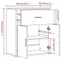 Aparador de madera de ingeniería 2 uds marrón roble 60x31x70 cm de vidaXL, Aparadores - Ref: Foro24-3276552, Precio: 131,99 €...