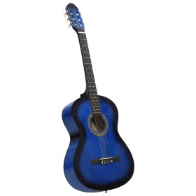 Classical guitar for beginners blue basswood 4/4 39" by vidaXL, Guitars - Ref: Foro24-70108, Price: 71,50 €, Discount: %