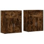 Aparador de madera de ingeniería 2 uds roble ahumado 60x31x70cm de vidaXL, Aparadores - Ref: Foro24-3276550, Precio: 128,03 €...