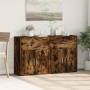 Sideboard aus Holzwerkstoff, 2 Stück, geräucherte Eiche, 60 x 31 x 70 cm von vidaXL, Sideboards - Ref: Foro24-3276550, Preis:...