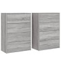 Aparadores 2 uds madera de ingeniería gris Sonoma 60x31x84 cm de vidaXL, Aparadores - Ref: Foro24-3276586, Precio: 168,36 €, ...