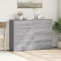 Sideboards 2 pcs Sonoma gray engineered wood 60x31x84 cm by vidaXL, Sideboards - Ref: Foro24-3276586, Price: 168,36 €, Discou...